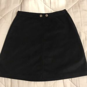 Black mini skirt
